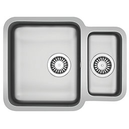 Franke Lucca 1.5 Bowl Stainless Steel Kitchen Sink 600mm x 180mm