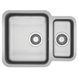 Franke Lucca 1.5 Bowl  Brushed Stainless Steel Kitchen Sink 600mm x 465mm