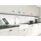 Splashwall  Pure White Composite Splashback 2440mm x 600mm x 3mm