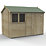 Forest Timberdale 10' x 6' 6" (Nominal) Reverse Apex Tongue & Groove Timber Shed with Base