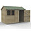 Forest Timberdale 10' x 6' 6" (Nominal) Reverse Apex Tongue & Groove Timber Shed with Base