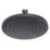 Swirl  Fixed Shower Head Matt Black 250mm