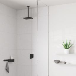 Hansgrohe Vernis Shape  Shower Arm Matt Black 300mm x 26mm