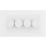 British General  4-Gang 2-Way LED Dimmer Switch  White
