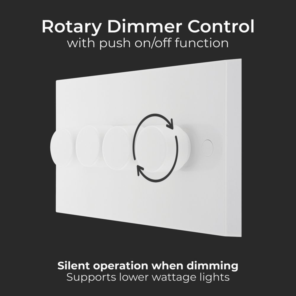 BG Evolve Brushed Steel 2 Gang Light Switch 1x Trailing Edge LED Dimmer 1x 2 Way Custom Switch - View #7