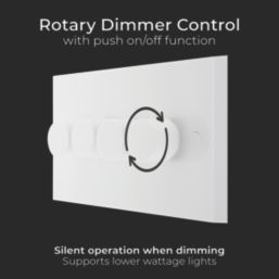 British General  4-Gang 2-Way LED Dimmer Switch  White