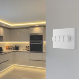 British General  4-Gang 2-Way LED Dimmer Switch  White
