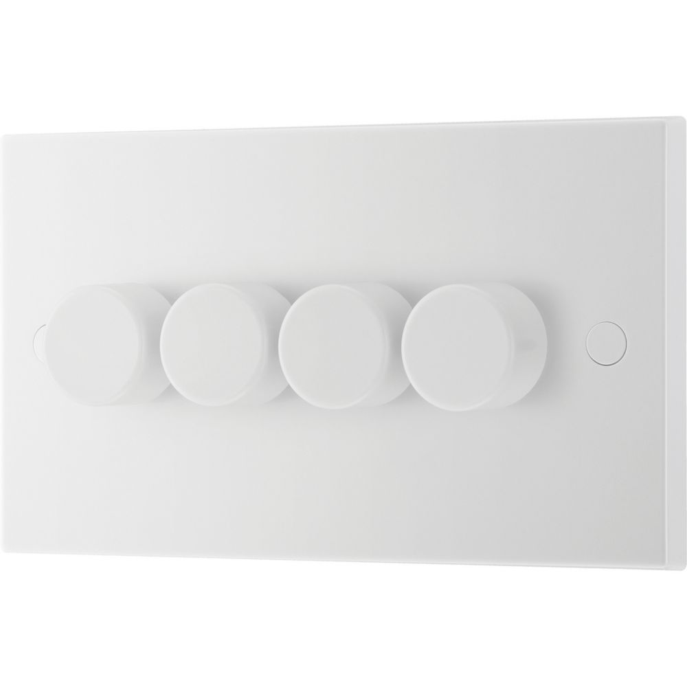 British General  4-Gang 2-Way LED Dimmer Switch  White