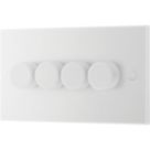 British General  4-Gang 2-Way LED Dimmer Switch  White