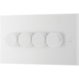 British General  4-Gang 2-Way LED Dimmer Switch  White