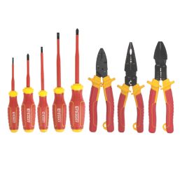 Erbauer  VDE Screwdriver & Pliers Set 8 Pcs