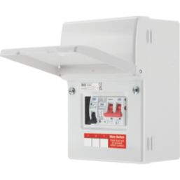 British General  5-Module 5-Way Part-Populated High Integrity EV Charger Consumer Unit with SPD