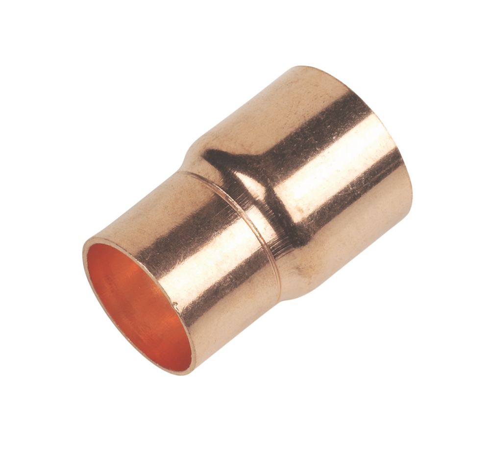 Flomasta Copper End Feed Fitting Reducers F 22mm x M 28mm 2 Pack Screwfix