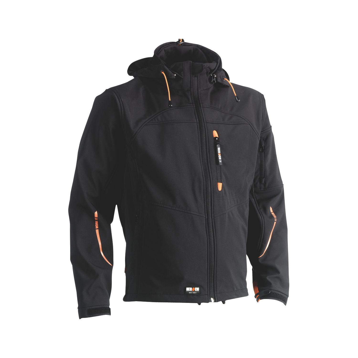 Herock Poseidon Softshell Jacket Black Medium 44" Chest (3584T)