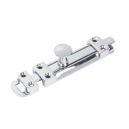 Heavy Duty Door Bolt Polished Chrome 100mm