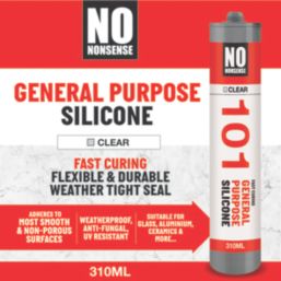 No Nonsense 101 General Purpose Silicone Clear 310ml