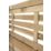 Forest Kyoto  Slatted Top Fence Panels Natural Timber 6' x 4' Pack of 9