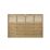 Forest Kyoto  Slatted Top Fence Panels Natural Timber 6' x 4' Pack of 9