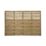 Forest Kyoto  Slatted Top Fence Panels Natural Timber 6' x 4' Pack of 9