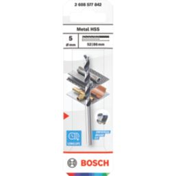 Bosch PointTeQ Straight Shank Metal Drill Bit 5mm x 86mm
