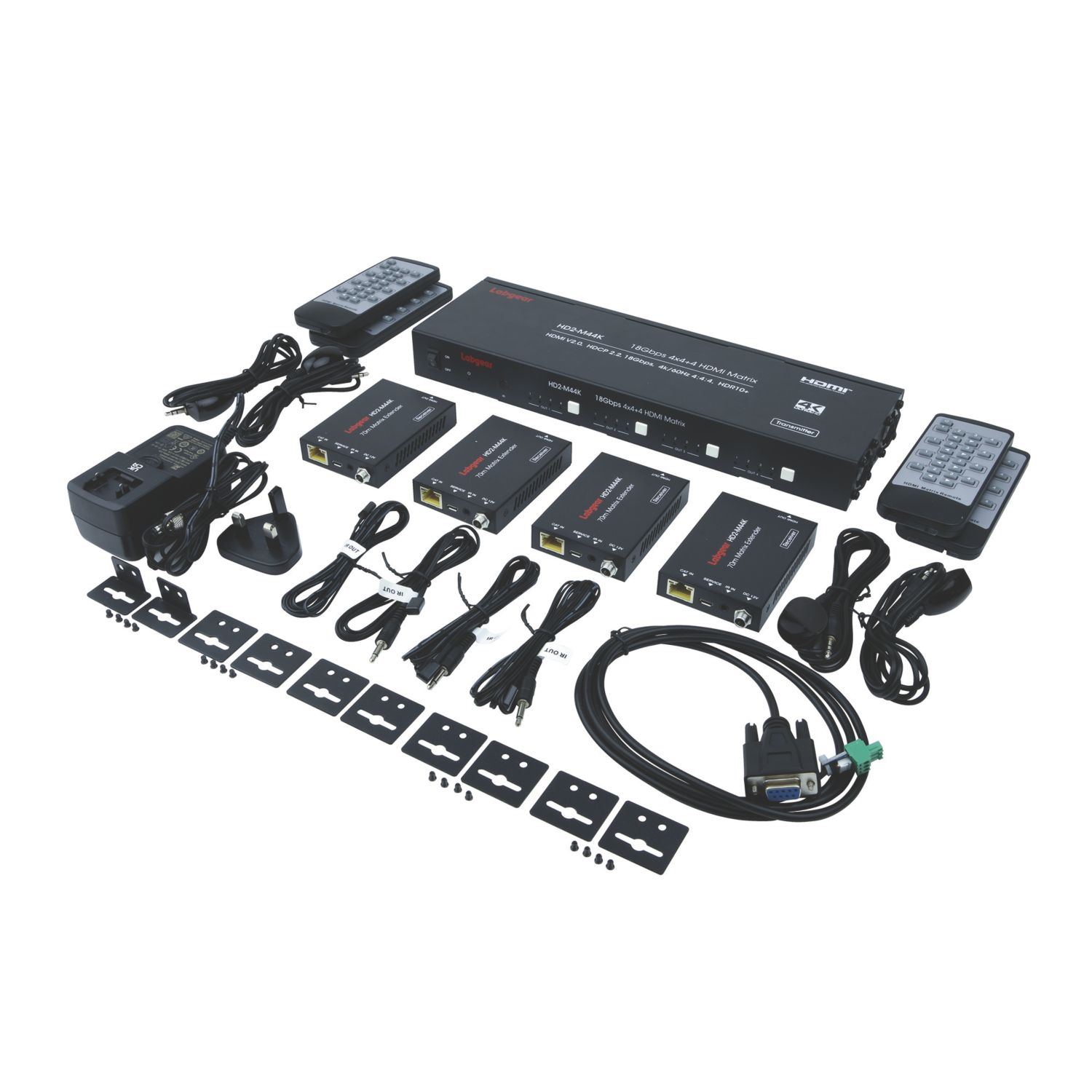 Labgear 4-Way HDMI 4x4 HDMI Matrix Switcher (358AW)