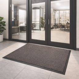 COBA Cosmo Entrance Mat Grey/Brown 1.8m x 1.2m x 8mm