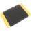 COBA Safety Deckplate Anti-Fatigue Floor Mat Black/Yellow 0.9m x 0.6m x 14mm