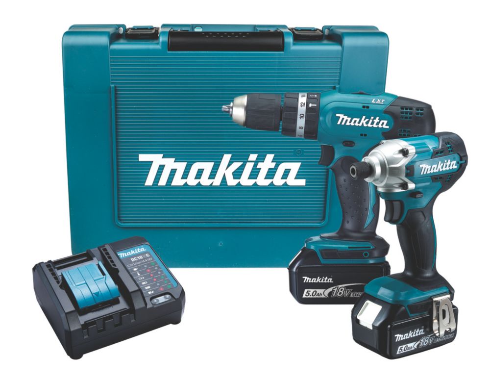 Makita combi drill store impact driver set