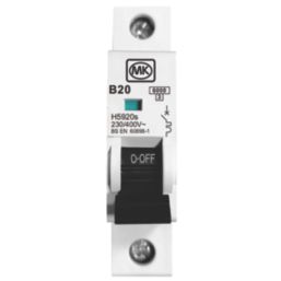 MK Sentry  20A SP B Curve  MCB