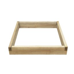 Forest  Square Raised Bed Natural Timber 900mm x 900mm x 140mm