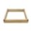 Forest  Square Raised Bed Natural Timber 900mm x 900mm x 140mm