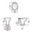 Armitage Shanks Magnia  Low Level Toilet Bowl with Horizontal Outlet