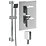 ETAL Spahr Rear-Fed Concealed Polished Chrome Thermostatic Mixer Shower