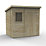 Forest Timberdale 7' 6" x 5' 6" (Nominal) Pent Tongue & Groove Timber Shed with Base