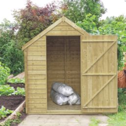 Shire  5' 6" x 6' 6" (Nominal) Apex Overlap Timber Shed