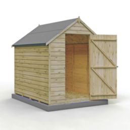 Shire  5' 6" x 6' 6" (Nominal) Apex Overlap Timber Shed