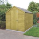 Shire  5' 6" x 6' 6" (Nominal) Apex Overlap Timber Shed