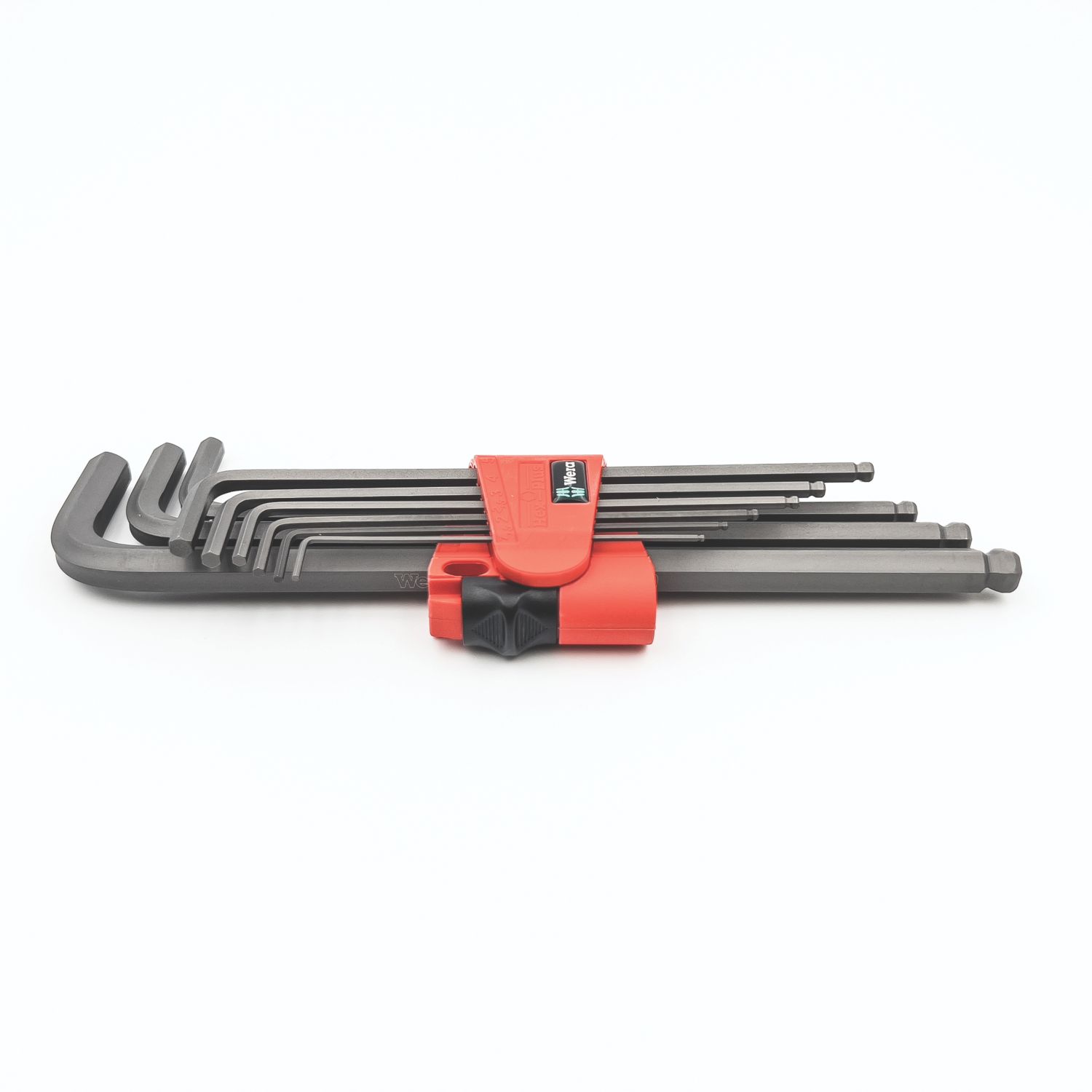 Wera 950/9 PKL BM BlackLaser Metric Hex Plus & Ball End Long L-Key Set 9 Pieces (358TX)