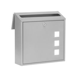 Burg-Wachter Aire Post Box Silver Powder-Coated