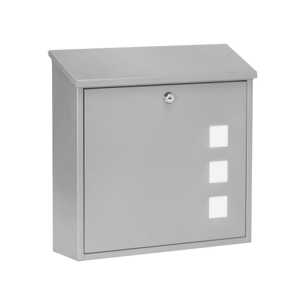 Burg-Wachter Aire Post Box Silver Powder-Coated
