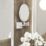 Hansgrohe AddStoris Shaving Mirror Matt White 208mm x 344mm x 283mm