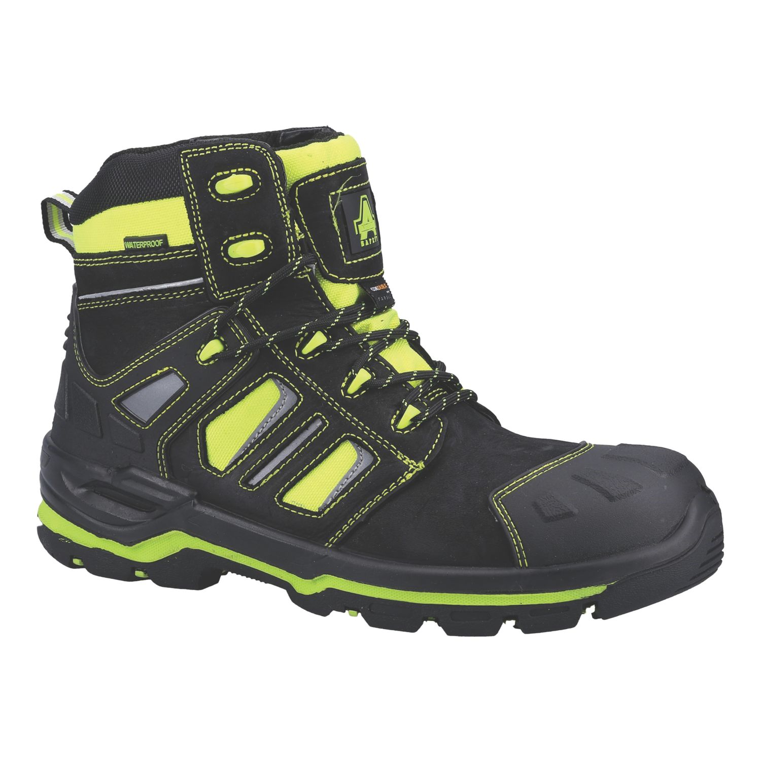 Amblers AS971C Radiant Size 7 Yellow Waterproof Safety Boots (358XK)