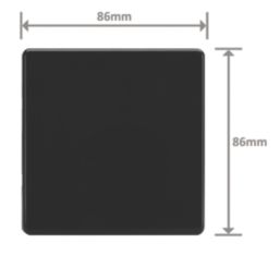 Varilight  1-Gang Blanking Plate Jet Black