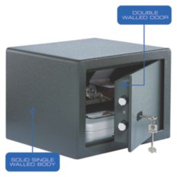 Burg-Wachter Pure Safe PS120 K  Key Freestanding Home Safe 20.5Ltr