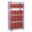 Barton Ecorax 5-Tier Metal Garage Shelving with Containers 900mm x 450mm x 1760mm