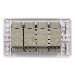Schneider Electric Lisse 4-Gang 2-Way  Dimmer Switch  White