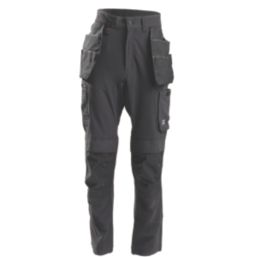 Hard Yakka Toughmaxx Lite Holster Work Trousers Black 36" W 32.5" L