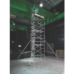 Boss 850 Ladderspan 3T Single Depth Top Grade Aluminium Tower 0.6m x 1.8m x 11.2m