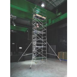 Boss 850 Ladderspan 3T Single Depth Top Grade Aluminium Tower 0.6m x 1.8m x 11.2m