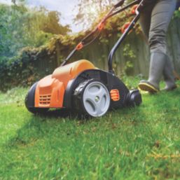 LawnMaster GV1333B Combo-01 33cm 1350W Grass Scarifier & Raker 240V